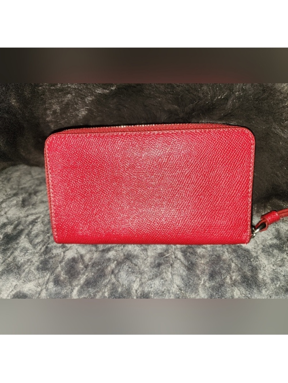 Coach Red Patch Embroidered Wristlet Wallet - Picture 2 of 7